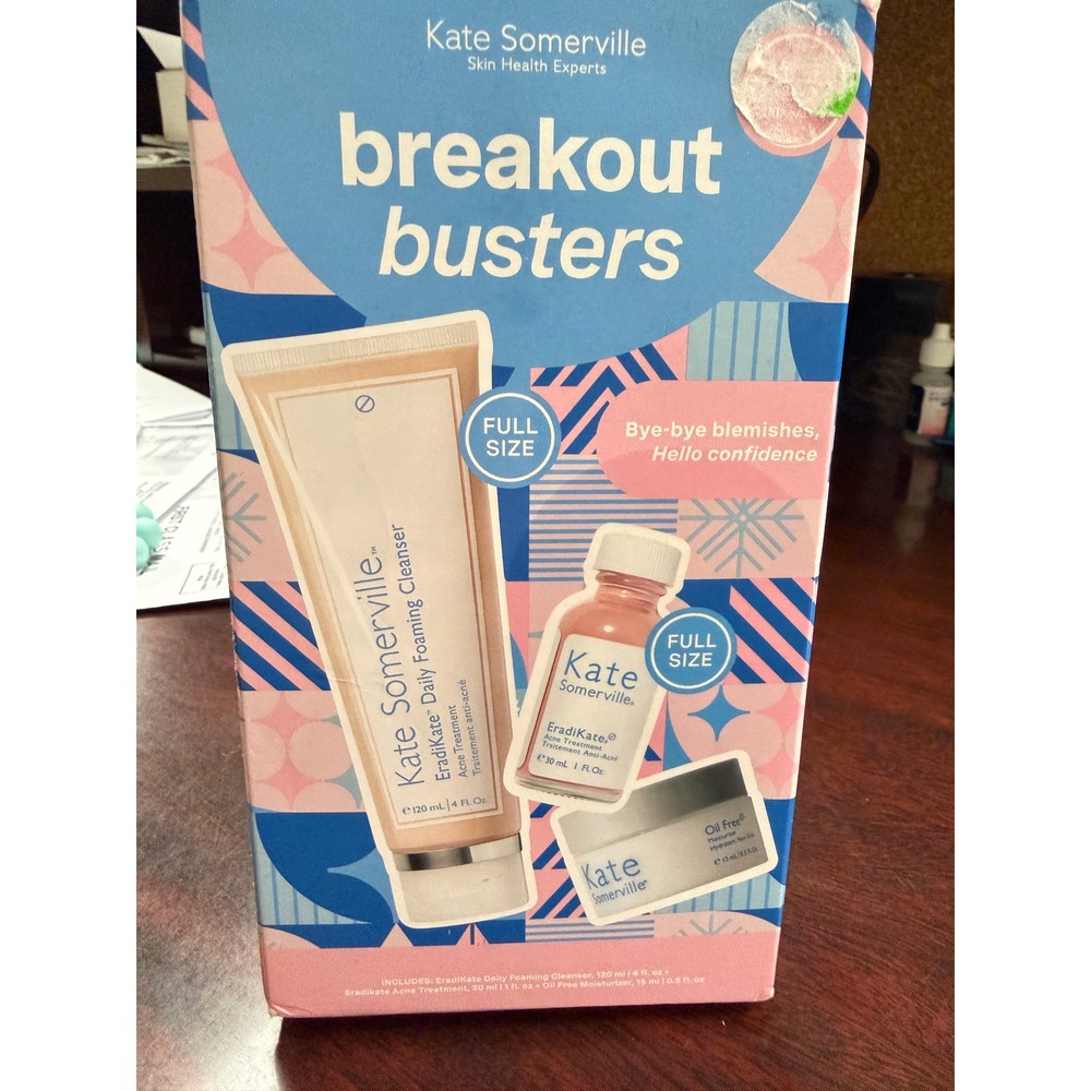 Kate Somerville Breakout Busters 3-Pc Acne Treatment Kit EradiKate Sulfur Set
